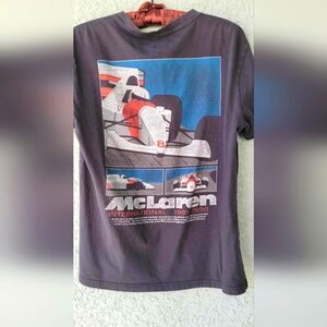 Hollister Dark Gray Mens McLaren Formula 1 F1 Relaxed Fit Short Sleeve Tee S